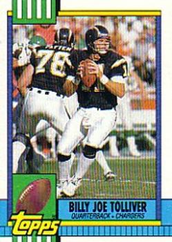 1990 Topps #387 Billy Joe Tolliver Front