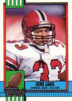 1990 Topps #475 Gene Lang Front