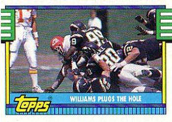 1990 Topps #508 Williams Plugs the Hole Front