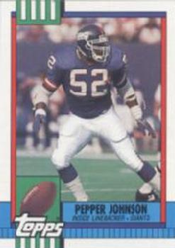 1990 Topps #54 Pepper Johnson Front