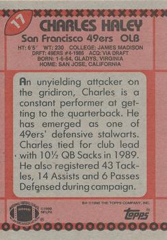 1990 Topps #17 Charles Haley Back