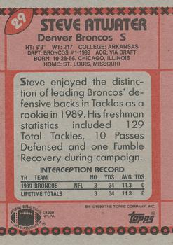 1990 Topps #29 Steve Atwater Back