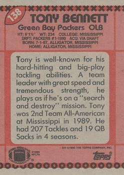 1990 Topps #138 Tony Bennett Back