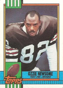1990 Topps #168 Ozzie Newsome Front