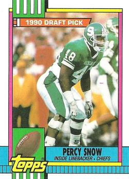 1990 Topps #246 Percy Snow Front