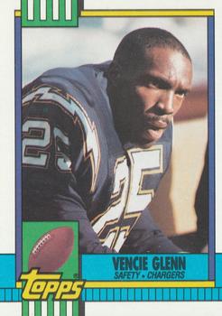 1990 Topps #394 Vencie Glenn Front