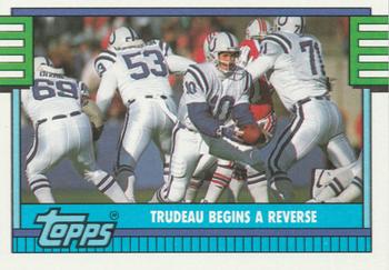 1990 Topps #510 Trudeau Begins A Reverse Front