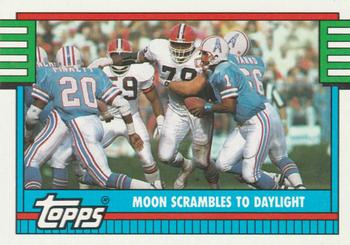 1990 Topps #519 Moon Scrambles To Daylight Front