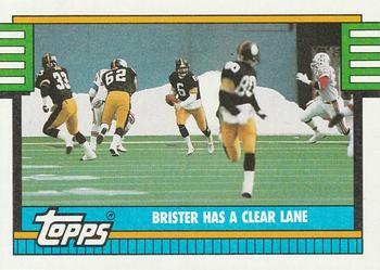1990 Topps #527 Brister Has A Clear Lane Front