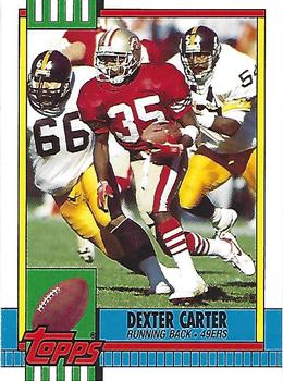 1990 Topps Traded #33T Dexter Carter Front