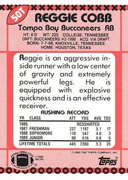 1990 Topps Traded #50T Reggie Cobb Back