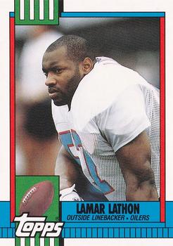 1990 Topps Traded #107T Lamar Lathon Front