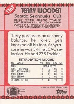 1990 Topps Traded #116T Terry Wooden Back