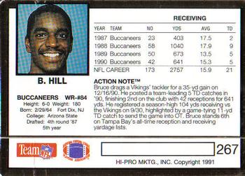1991 Action Packed #267 Bruce Hill Back