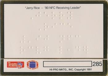 1991 Action Packed #285 Jerry Rice Back