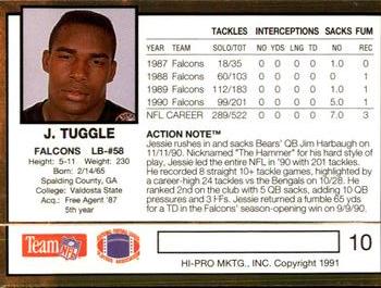1991 Action Packed #10 Jessie Tuggle Back