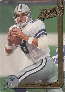 1991 Action Packed #51 Troy Aikman Front