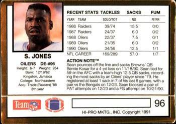 1991 Action Packed #96 Sean Jones Back