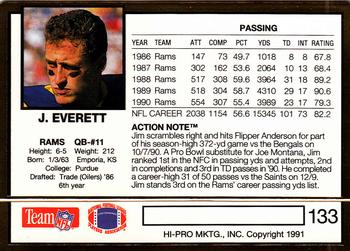 1991 Action Packed #133 Jim Everett Back