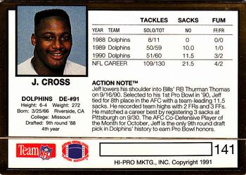 1991 Action Packed #141 Jeff Cross Back