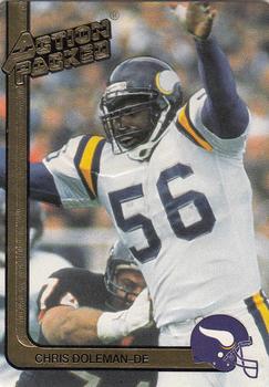 1991 Action Packed #153 Chris Doleman Front
