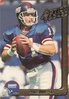 1991 Action Packed #188 Phil Simms Front