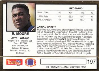 1991 Action Packed #197 Rob Moore Back