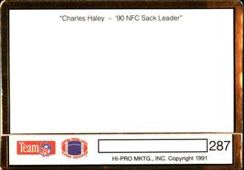 1991 Action Packed #287 Charles Haley Back