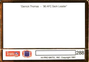 1991 Action Packed #288 Derrick Thomas Back