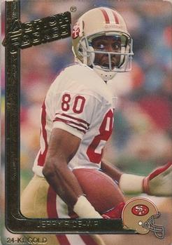1991 Action Packed - 24K Gold #36G Jerry Rice Front