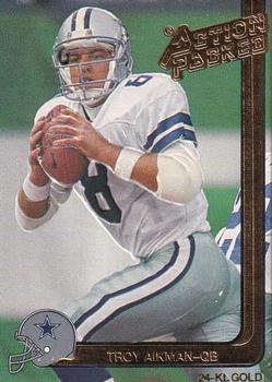 1991 Action Packed - 24K Gold #12G Troy Aikman Front