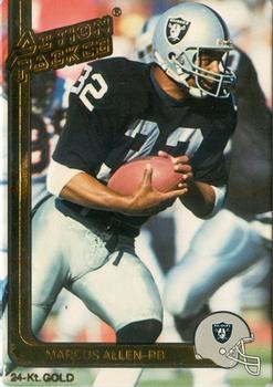 1991 Action Packed - 24K Gold #24G Marcus Allen Front