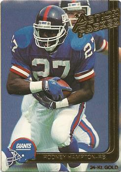 1991 Action Packed - 24K Gold #31G Rodney Hampton Front