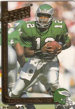 1991 Action Packed - 24K Gold #34G Randall Cunningham Front