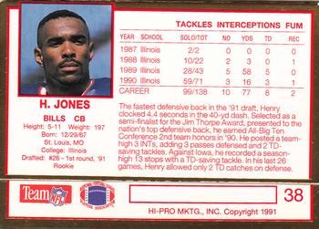1991 Action Packed Rookie/Update #38 Henry Jones Back