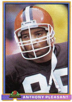 1991 Bowman #102 Anthony Pleasant Front