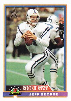 1991 Bowman #1 Jeff George Front