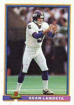 1991 Bowman #360 Sean Landeta Front