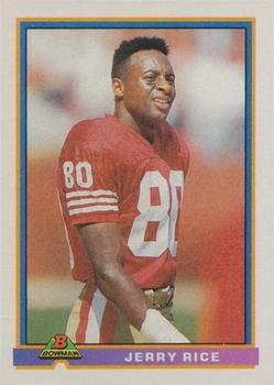 1991 Bowman #470 Jerry Rice Front