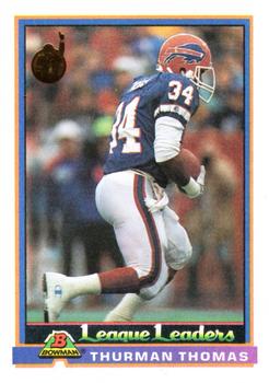 1991 Bowman #281 Thurman Thomas Front