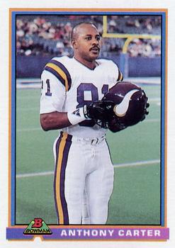 1991 Bowman #305 Anthony Carter Front