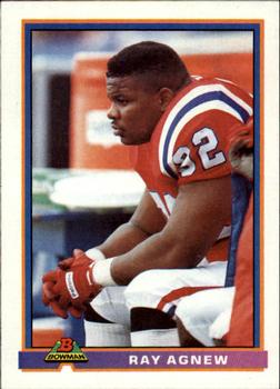 1991 Bowman #333 Ray Agnew Front