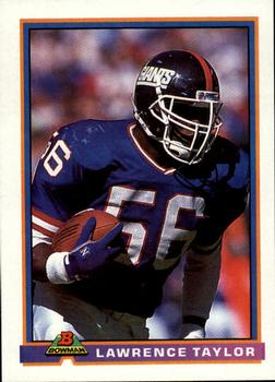 1991 Bowman #371 Lawrence Taylor Front