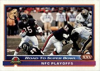 1991 Bowman #550 Road to Super Bowl XXV: Bears vs. Saints Front