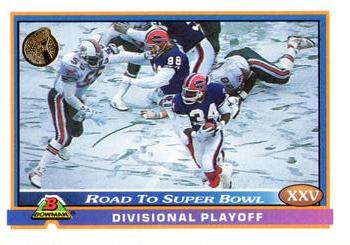 1991 Bowman #551 Road to Super Bowl XXV: Bills vs. Dolphins Front