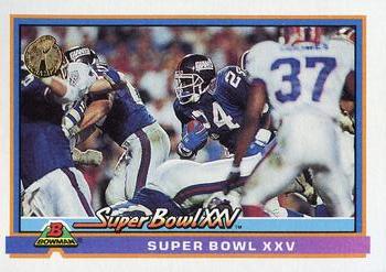 1991 Bowman #557 Super Bowl XXV: Bills vs. Giants Front