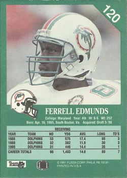 1991 Fleer #120 Ferrell Edmunds Back
