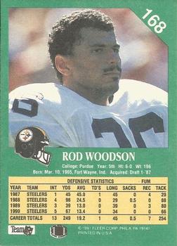 1991 Fleer #168 Rod Woodson Back