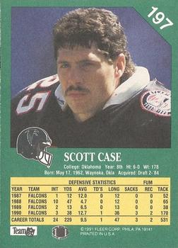 1991 Fleer #197 Scott Case Back