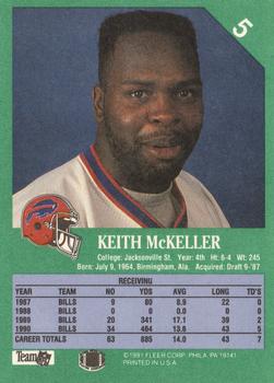 1991 Fleer #5 Keith McKeller Back